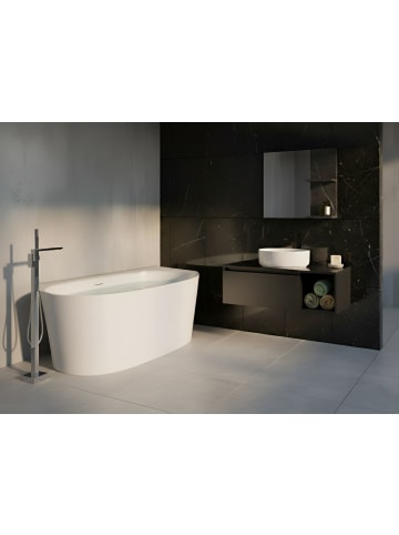 2-tlg Badewanne PARNAIBA in Weiß