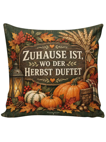 Kuschelkissen 40x40 Herbststillleben rustikal D... in Weiß