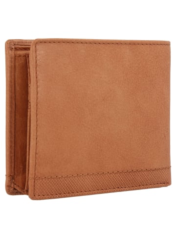 Nimbus Geldbörse RFID Schutz Leder 12 cm cognac
