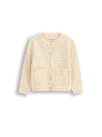 Strickjacke mit Reißverschluss in ecru