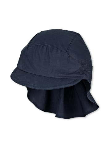 Schirmmütze mit Nackenschutz Basic in marineblau