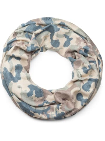 Loop Schal in Braun-Beige-Grün-Blau
