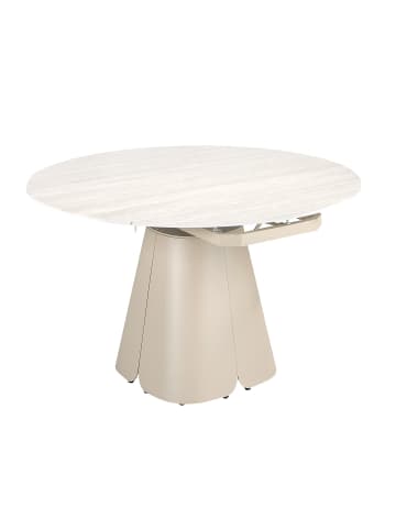 Ausziehbarer Esstisch 1195 in Sand – (B)130 x (H)76 x (T)80 cm