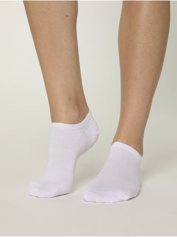 Sneakersocken Unisex Colour Sneaker farbige Füßlinge kurz in weiß