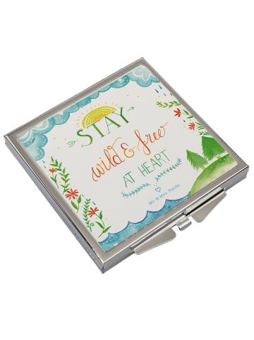 Schminkspiegel Stay wild & free at heart mit Sp... in Bunt