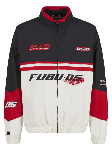 Track Jacket in offwhite/black/red