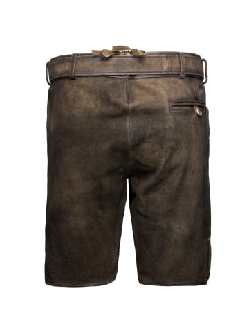 Lederhose Fred in dunkelbraun