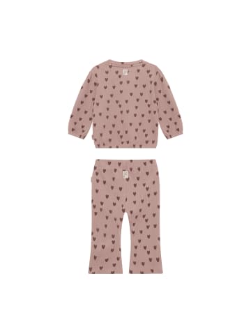 Set T-Shirt Mit Hose in Adobe Rose