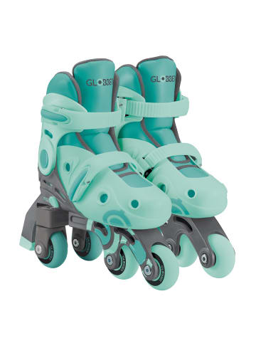 LEARNING SKATES 2in1 verstellbare Rollschuhe und Inlineskates in mint, Gr. 30-33