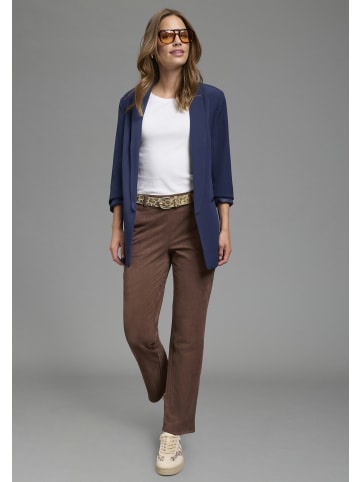 Ledergürtel in beige-leopard