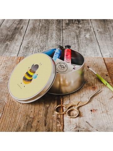 Kaffeedose Hummel flauschig ohne Spruch in Gelb Pastell