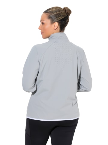 Sweatjacke in aschgrau