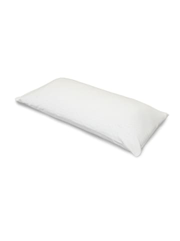 Jersey-Kissenbezug für Schlafkissen Comfort Pureclean 80 x 40 cm in weiß