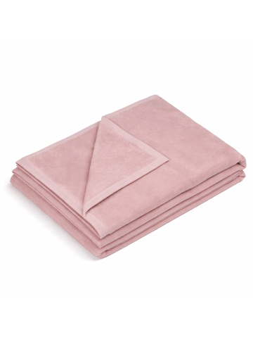Cotton Home Wohndecke Uni in rosa