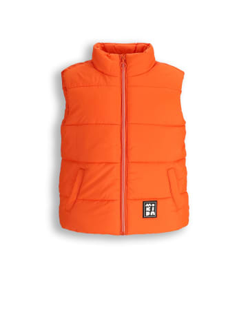 Gesteppte Weste in orange