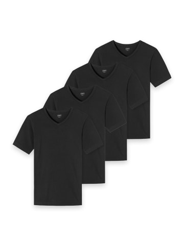 Unterhemd / Shirt Kurzarm Basic in Schwarz