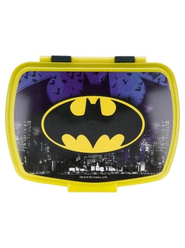 Batman Kinder Brotdose – Lunchbox Pausenbox Schulbrotbox in Schwarz