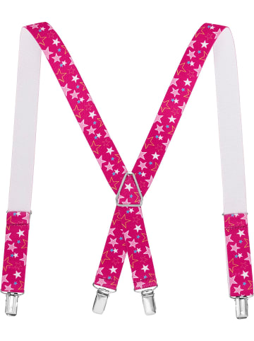 Hosenträger Sterne in Pink