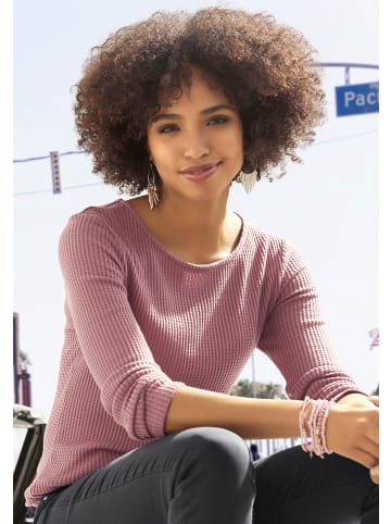 Langarmshirt in mauve