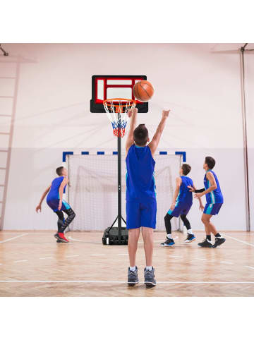90-210 cm Basketballständer in Rot