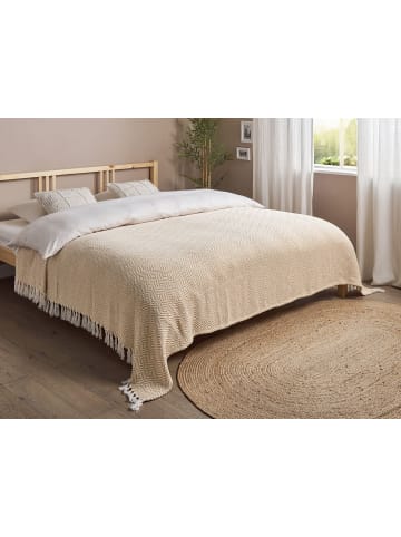 Tagesdecke TOUTLI in Beige - (W) 220 x (H) 1.25 x (L) 240 cm