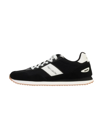 Leder-Sneaker Schwarz