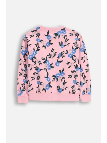 Pullover-Sweatshirt in gedämpftes Rosa