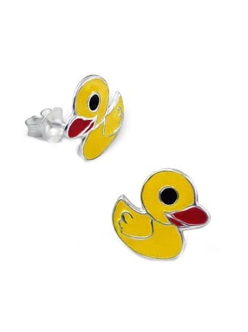 Silber Ohrringe 925 Ente 0,7 cm x 0,8 cm