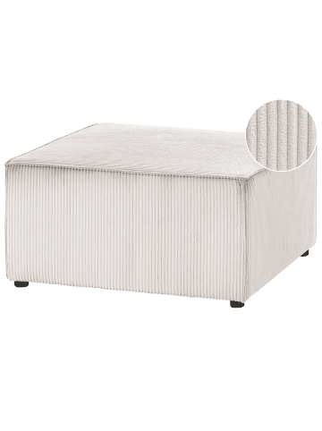 Ottomane LEMVIG in Beige - (W) 83 x (H) 41 x (L) 83 cm