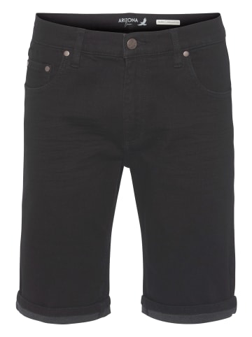 Jeansshorts in black washed
