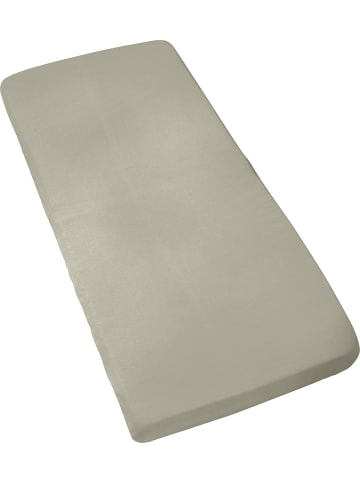 Single-Jersey Kinder-Spannbettlaken San Francisco in taupe