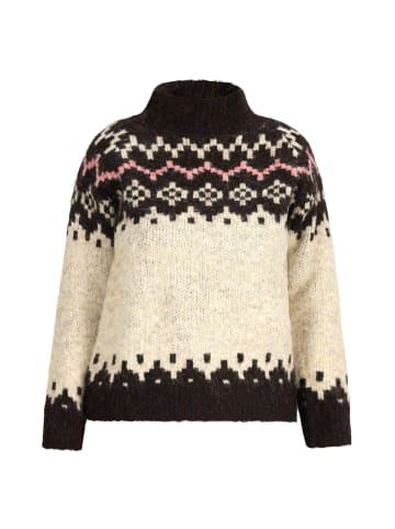 Damen Sweater in GRAU SCHWARZ MEHRFARBIG