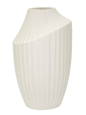 Cremefarbene Magnesiumvase, ø 22,5 x 38 cm