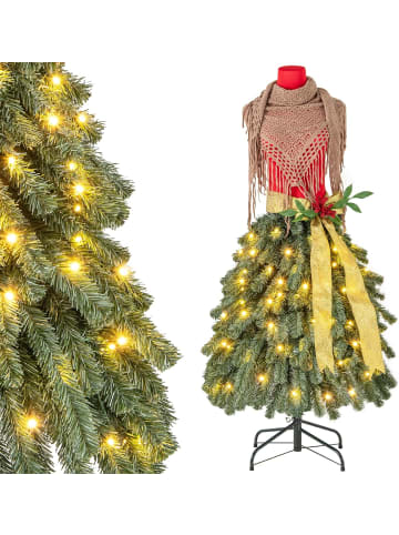 150cm Weihnachtsbaum in Schneiderpuppen-Optik in Bunt