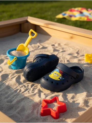 Spongebob Schwammkopf Clogs Palme Sandalen Pantoletten Gartenschuhe in blau