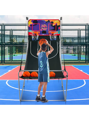 Basketball Automat inkl. 4 Bällen in Schwarz