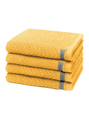 4 X Handtuch im Set Smart in Aprikose