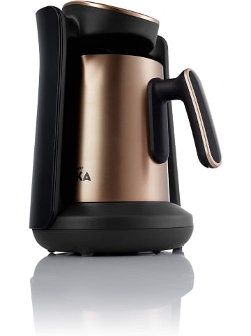 OK0010 Kaffeemaschine, 18/10 Edelstahl gold in Schwarz