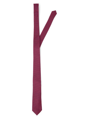 Krawatte in bordeaux marine - 0001