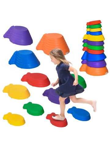 Flußsteine in Mehrfarbig 42L x 31B x 20H cm