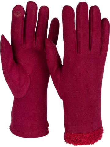 Touchscreen Handschuhe in Bordeaux-Rot