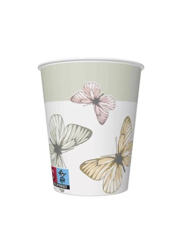 Schmetterling Light Kunststoffbecher 8 Stk 250 ml