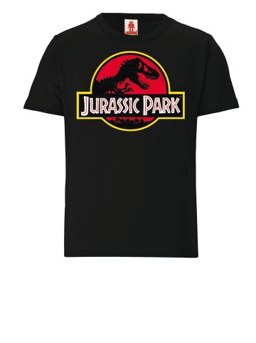 T-Shirt Jurassic Park Logo in schwarz