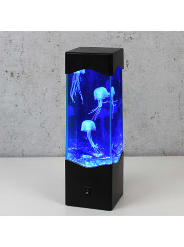 Jellyfish Lampe Aquarium 3 schwimmende Quallen Dekoleuchte USB Batterie blau