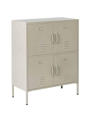 Büroschrank HOLBECK in Beige - (W) 80 x (H) 101 x (L) 40 cm