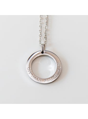 Mantra Halskette Om Mani Padme Hum in Silber - (L)45cm