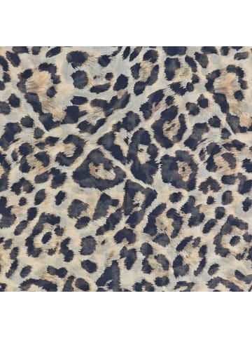 Loop Schal Leo Muster in Beige-Schwarz