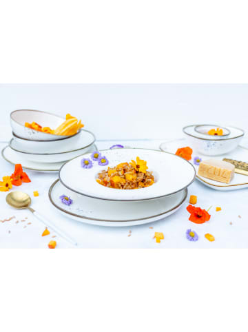 Schüssel-Set, Porzellan Pintar in Beige / Blau