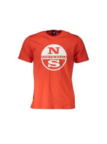 Rot Baumwolle Herren T-Shirt