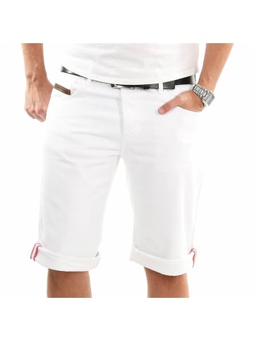 A. Salvarini Filippo Herren Shorts kurze Hosen in Weiss